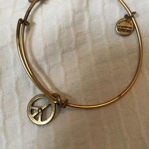 Alex and ani peace sign bracelet
